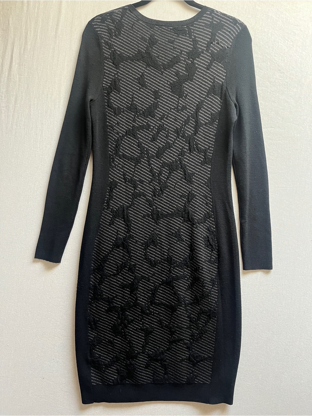 Hugo Boss wool knit long sleeve crewneck sweater dress Sz M - Picture 2 of 12